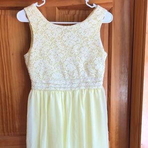 Speechless flower girl dress lemon lace sparkle